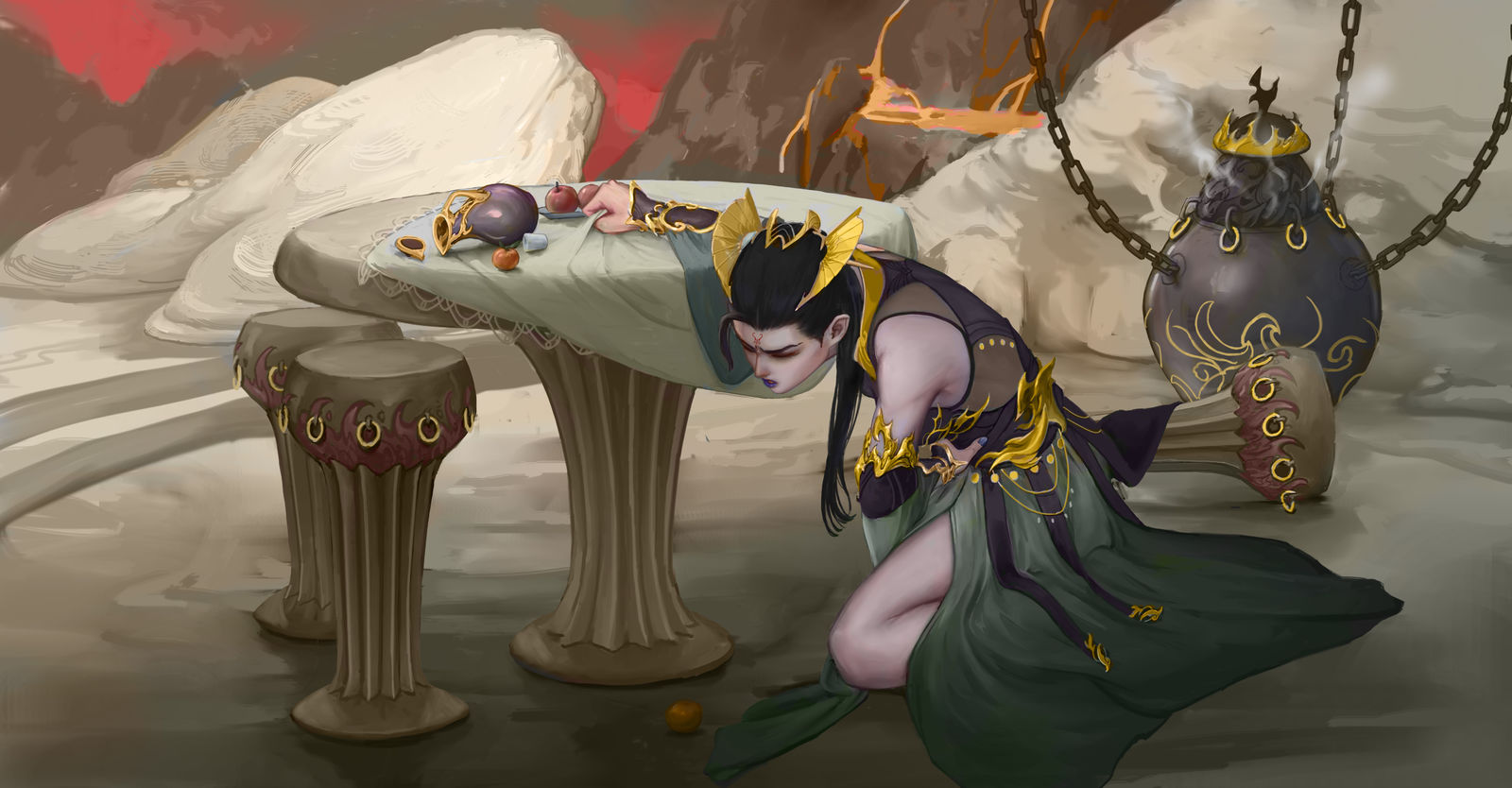 铁扇公主闹肚（猴）子头像同人高清图