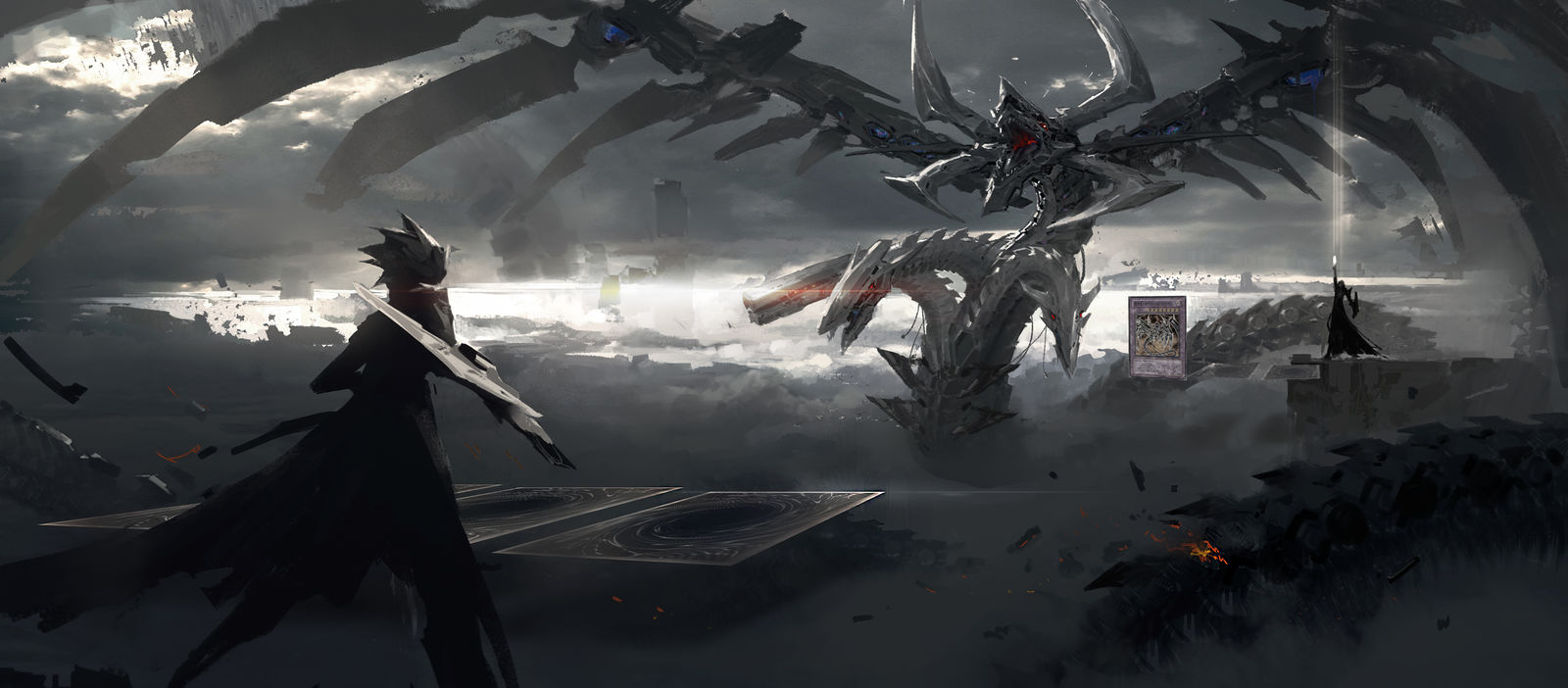 【板绘】游戏王·“铠黑龙-电子暗黑龙”【leo*游戏王】头像同人高清图