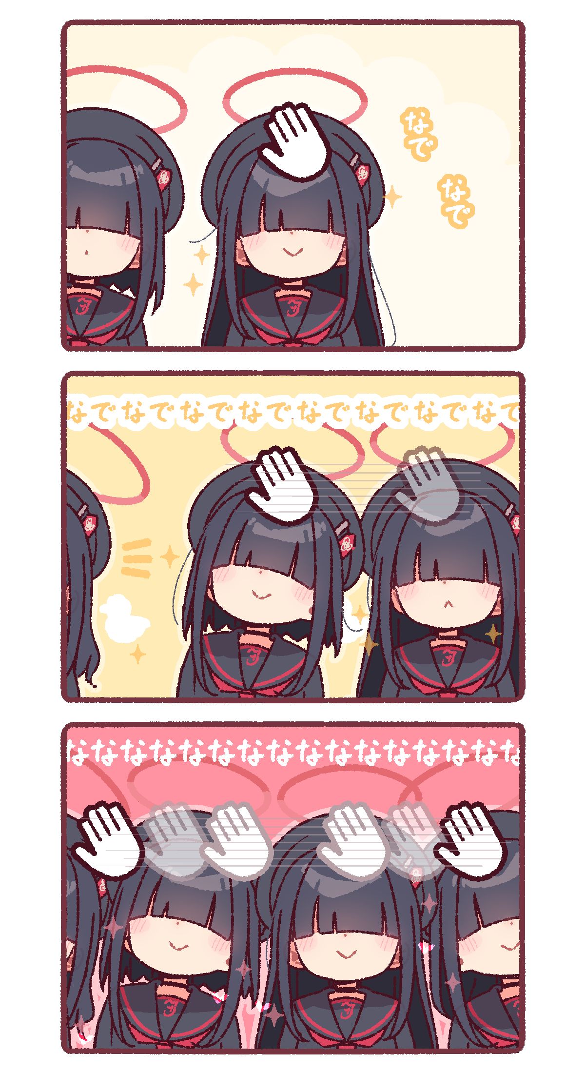 なでなで待機する正実モブちゃん達✨头像同人高清图