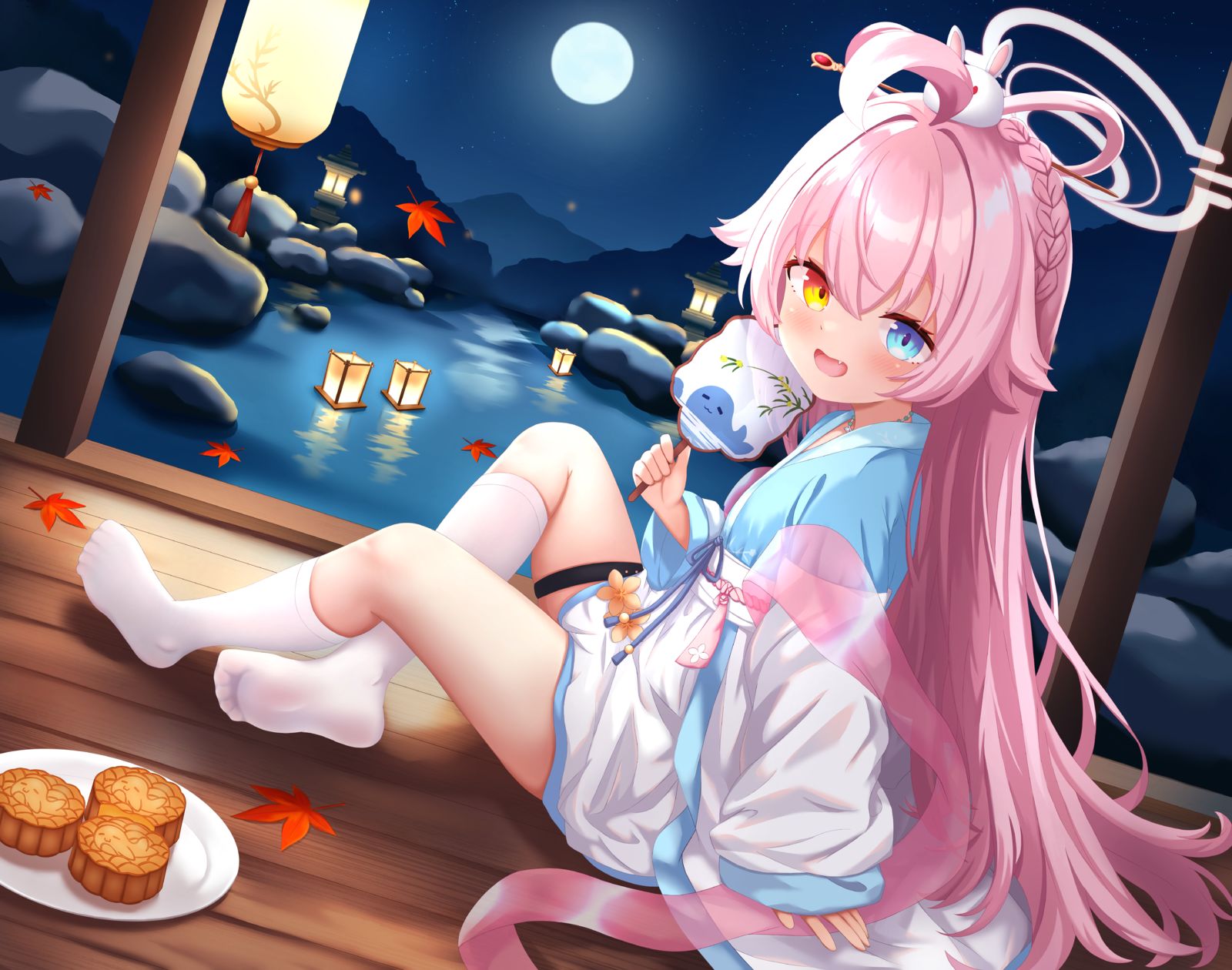 画了可爱的中秋星野！