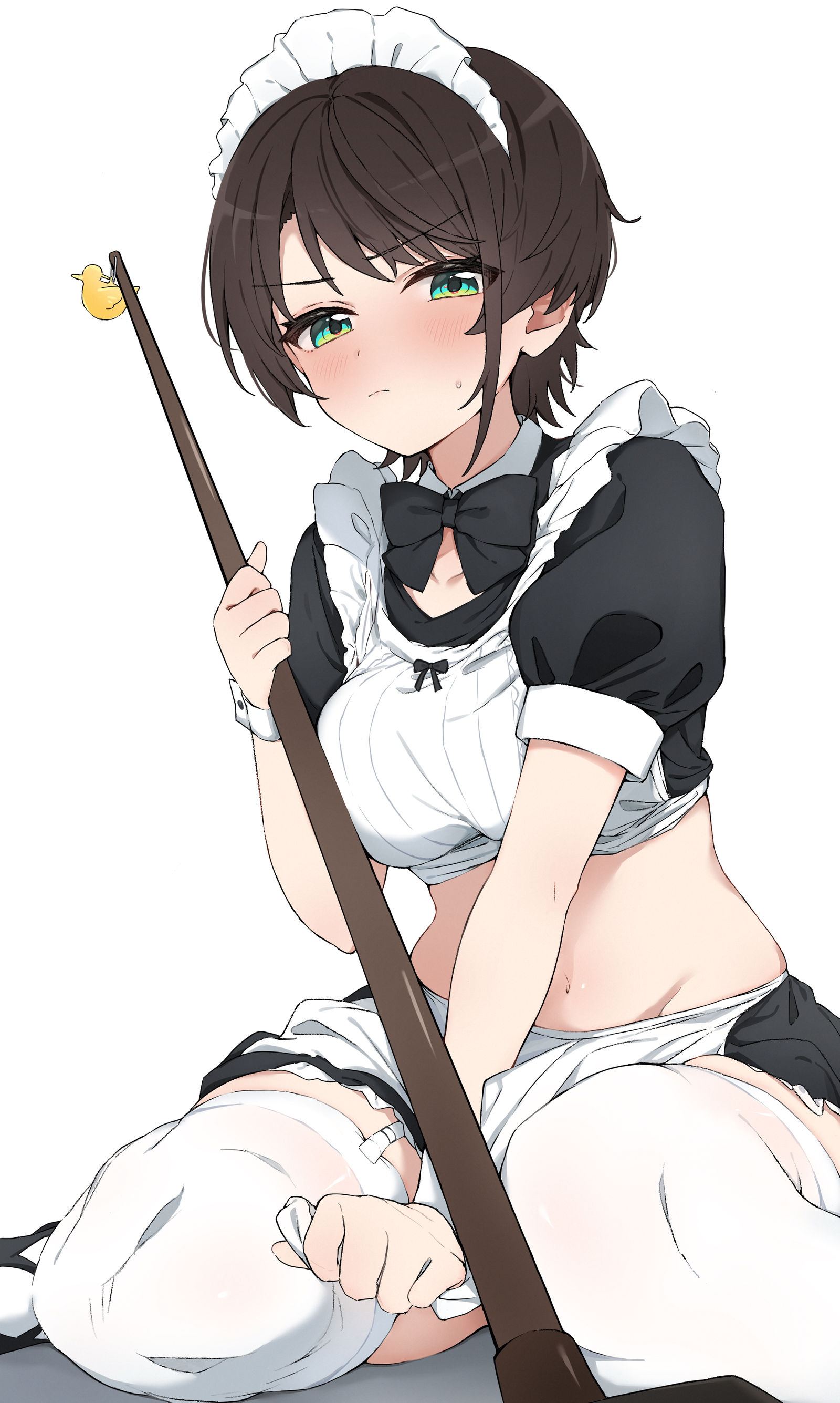 見ないで…///-大腿女仆