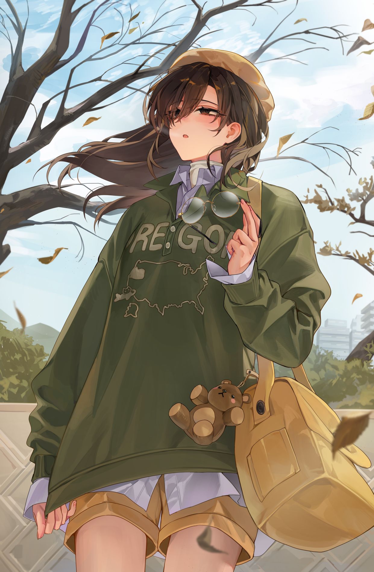 「この天気に半ズボン… 撮影早く終わらせてくれないかな…」头像同人高清图