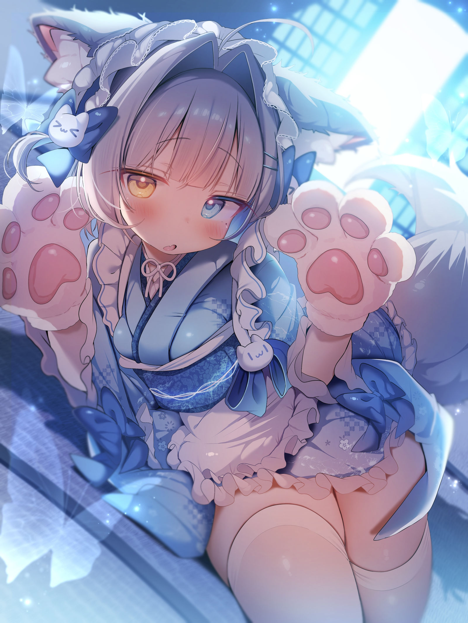 和服ケモメイド-大腿和服