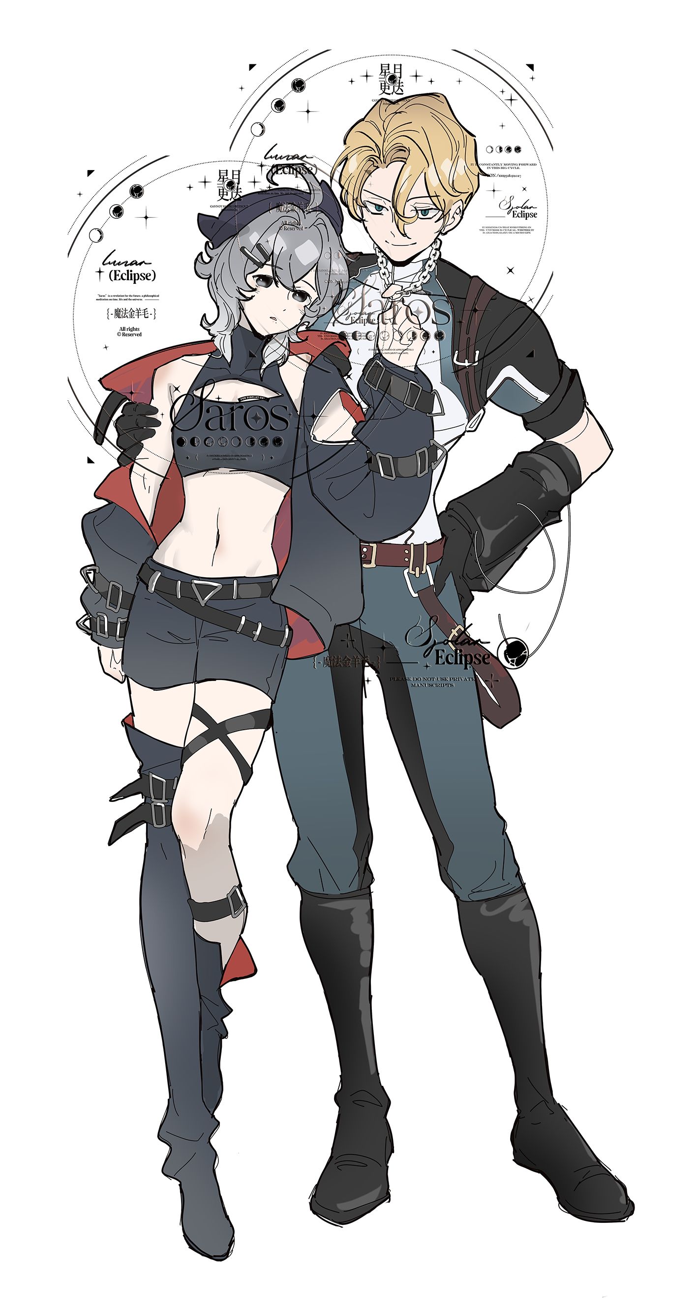 约稿展示8丨艾登梦稿头像同人高清图