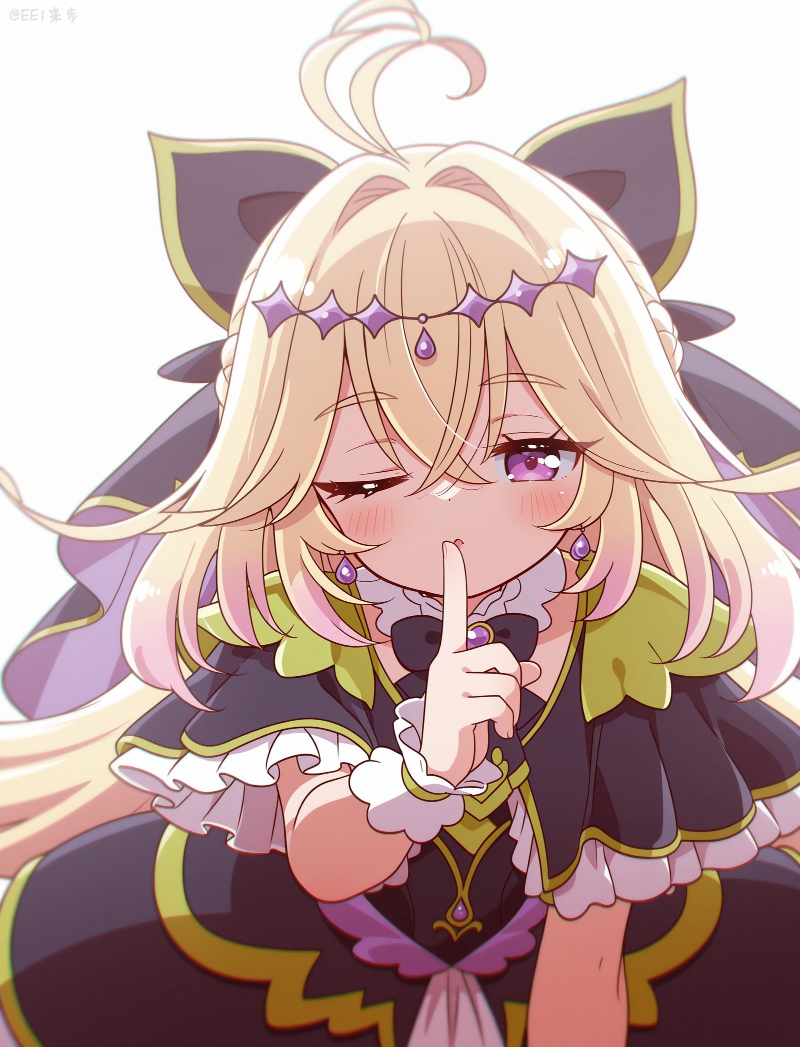 "Shush..."-AIイラストpixivValentineEffect