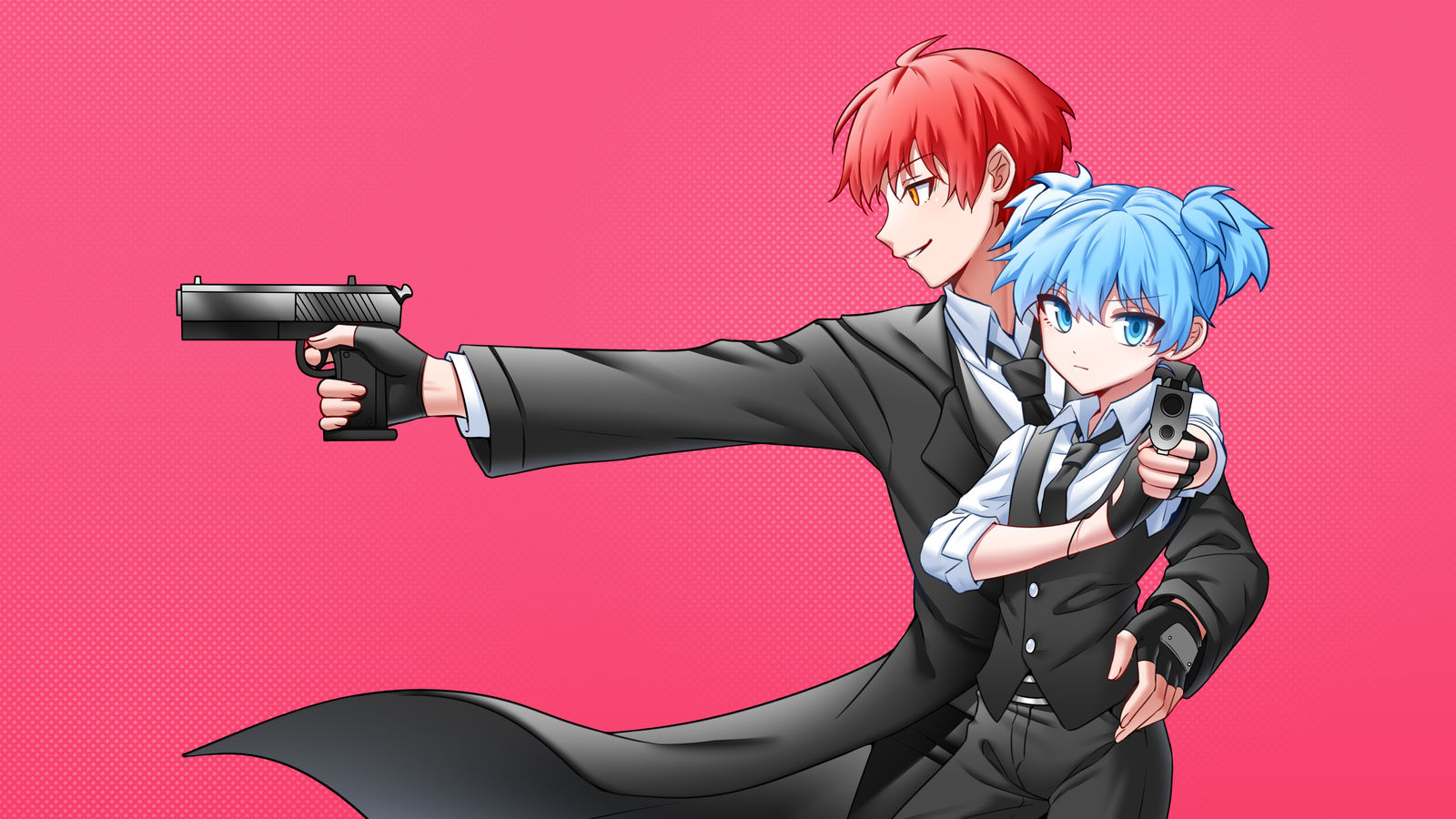 【暗杀教室/业渚】大小姐和大少爷的反派生涯头像同人高清图