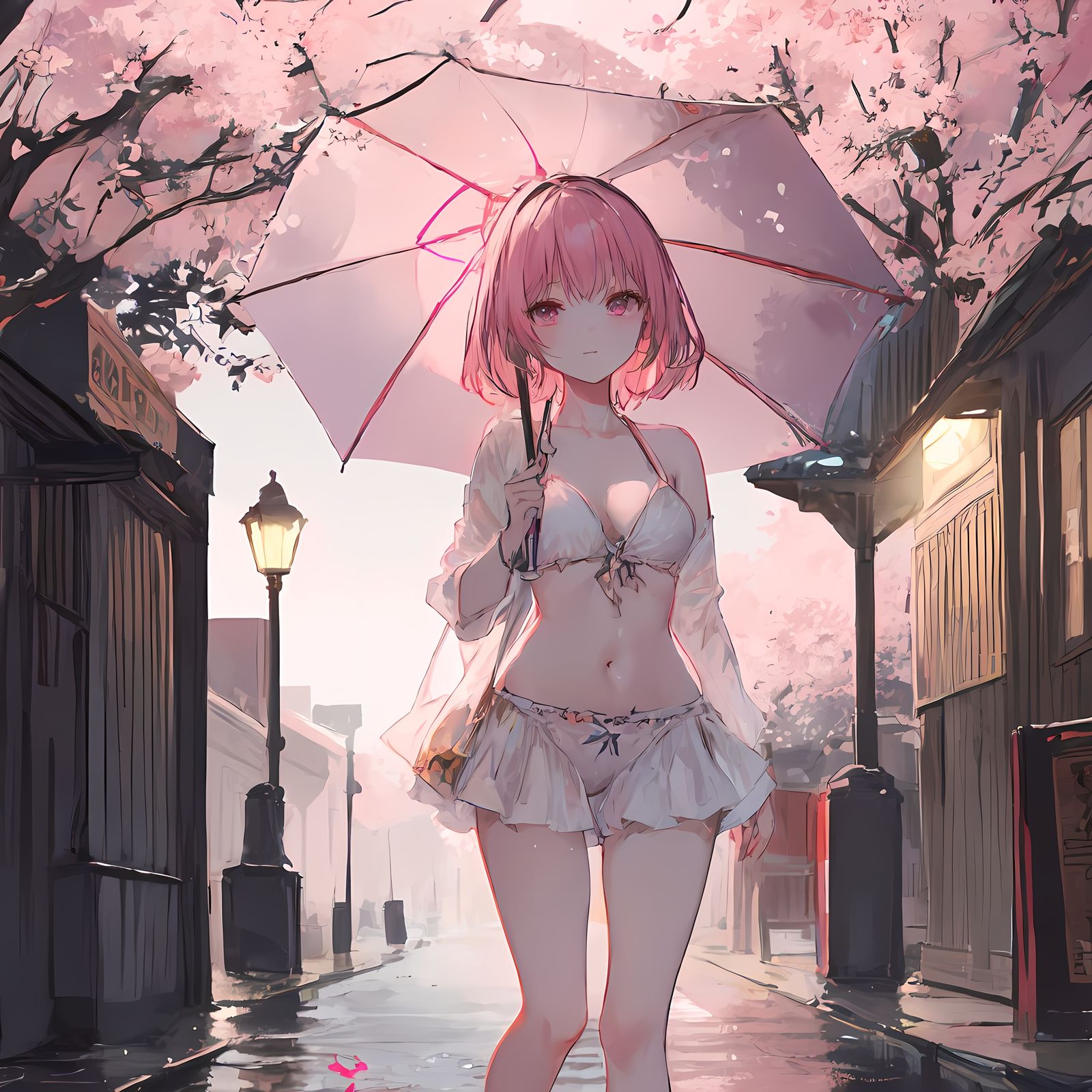 樱花下面少女头像同人高清图