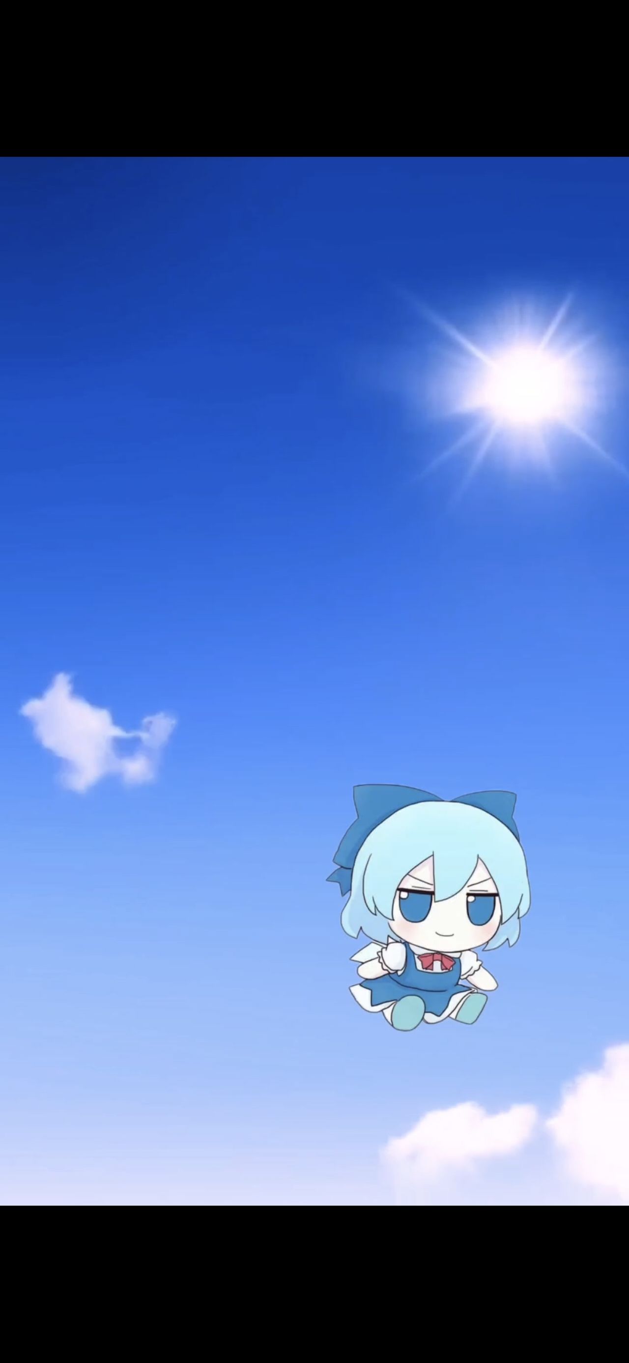 与云共舞的琪露诺头像同人高清图