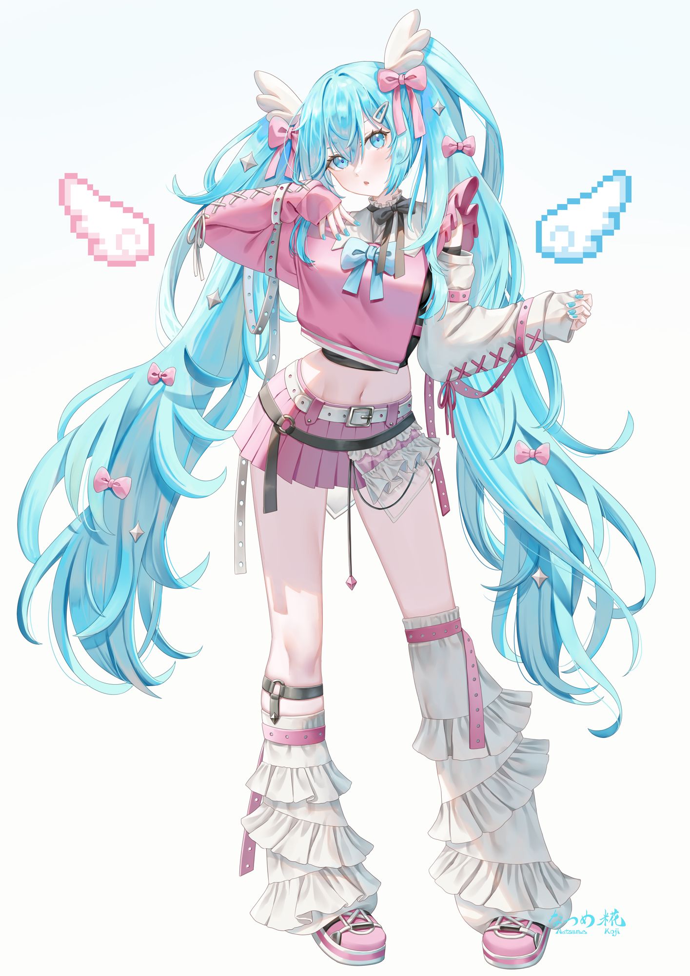 初音ミク×サブカルピンク头像同人高清图