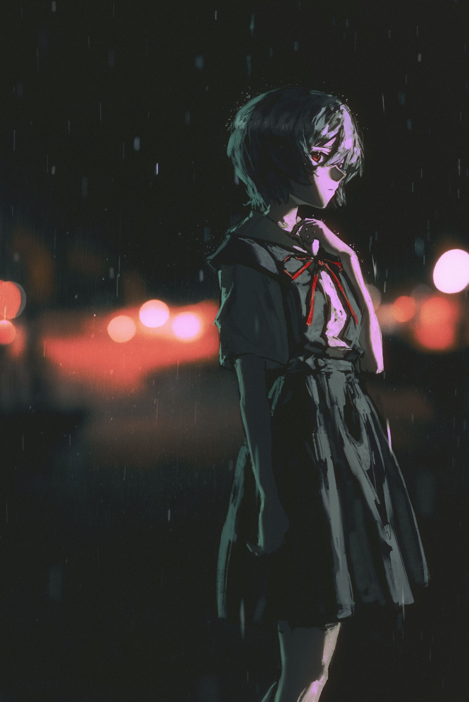 雨音と綾波レイ头像同人高清图