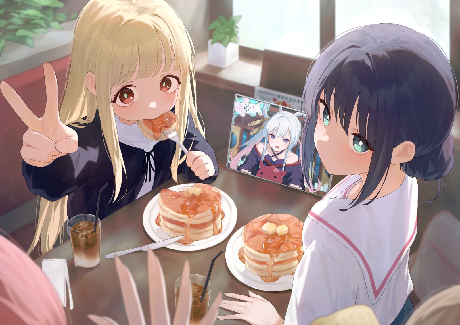 パンケーキ插画图片壁纸