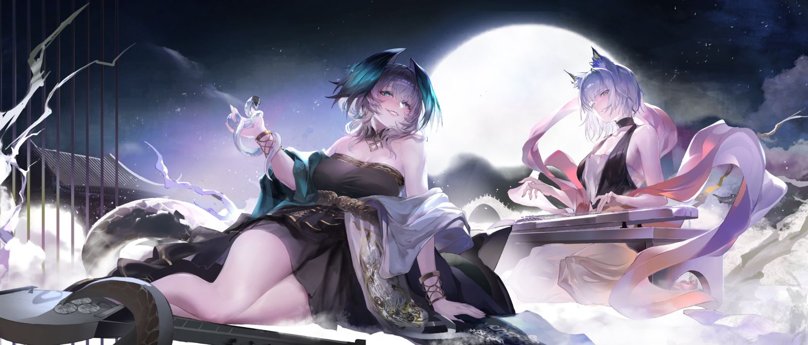 云宫夜宴插画图片壁纸