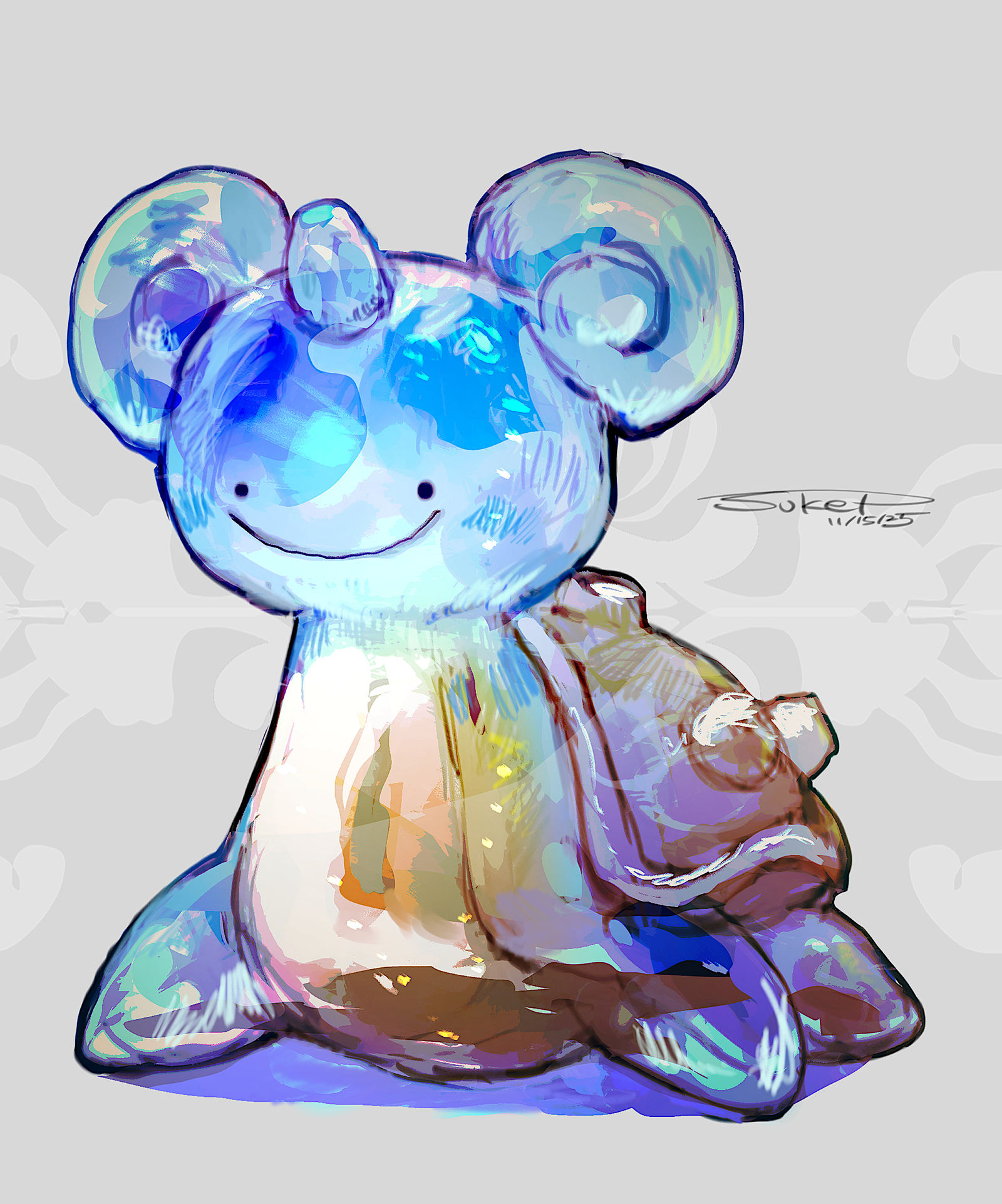 ラプラスメタモン插画图片壁纸