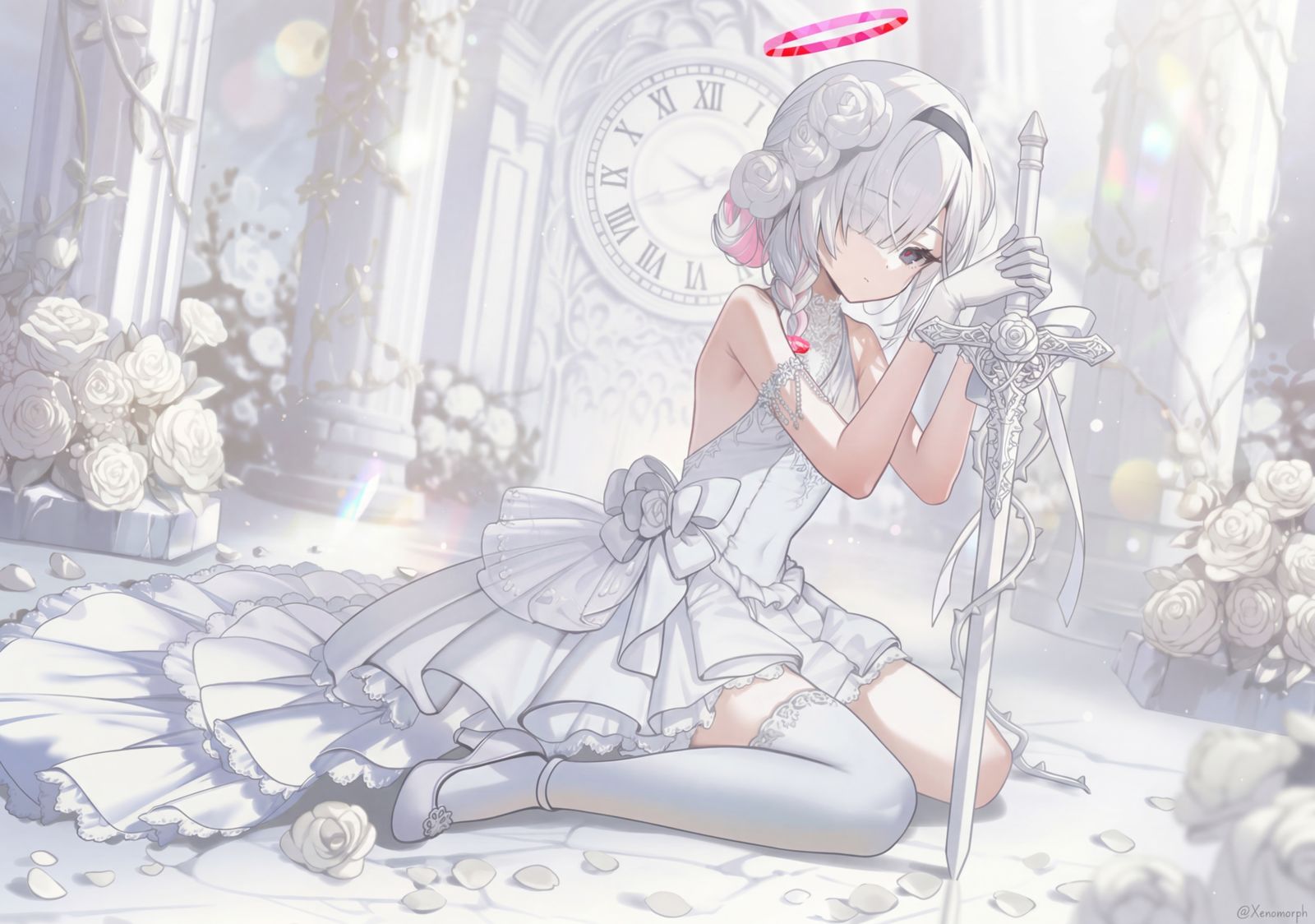 WHITE插画图片壁纸