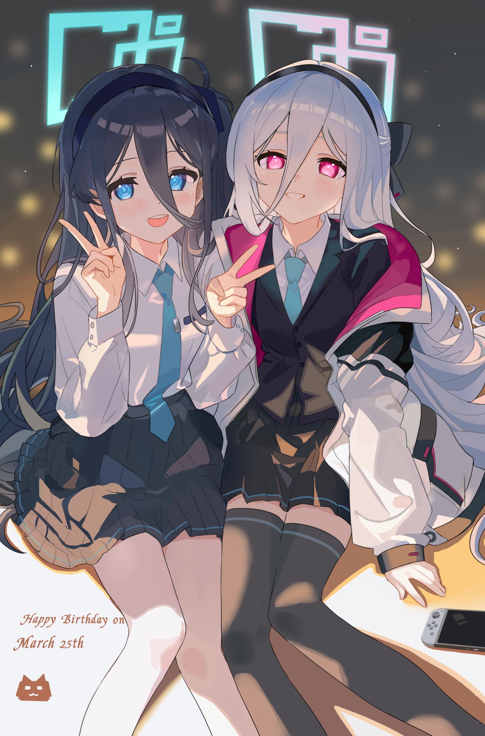 爱丽丝和key生日贺图！头像同人高清图