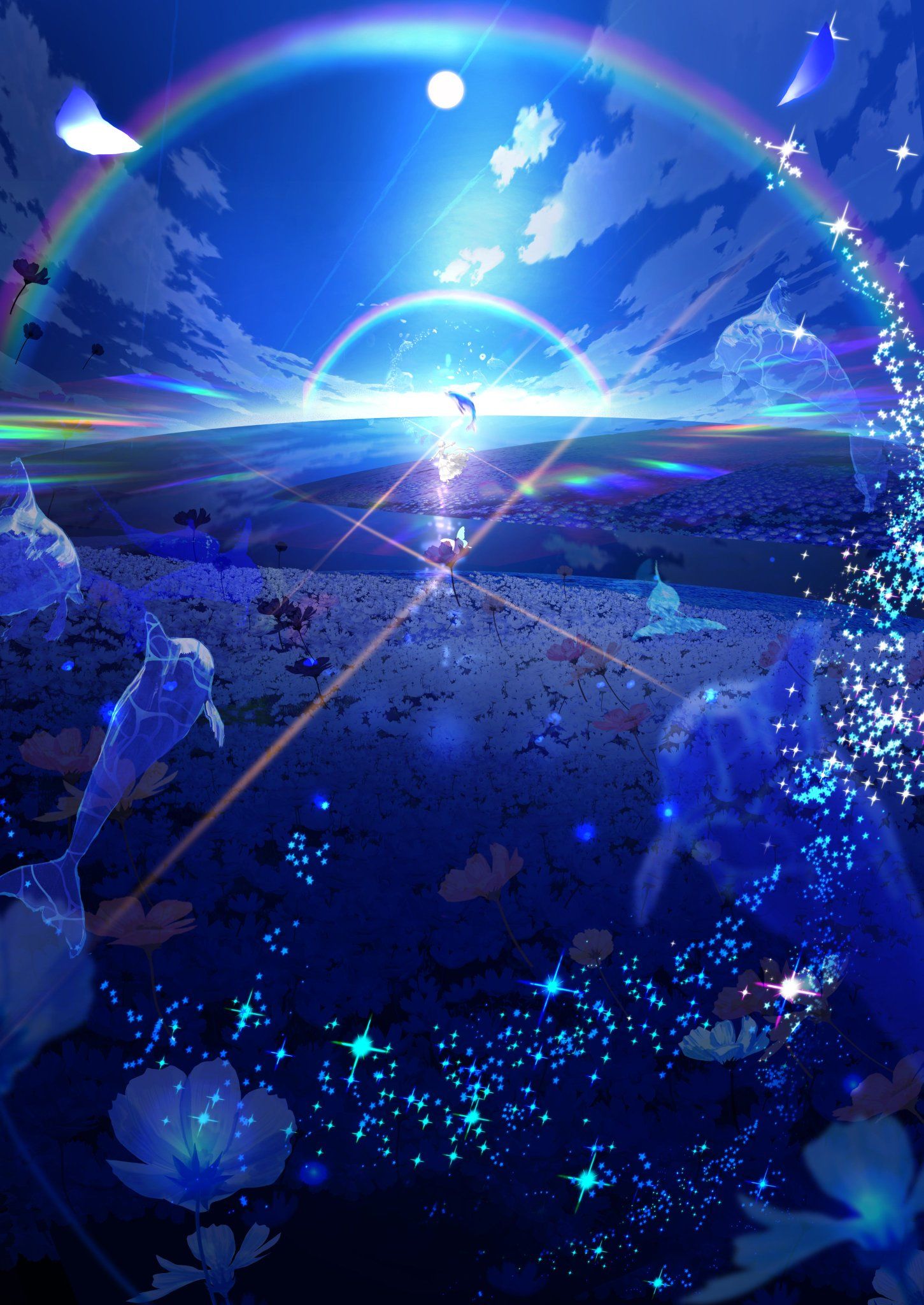 秋の朝插画图片壁纸