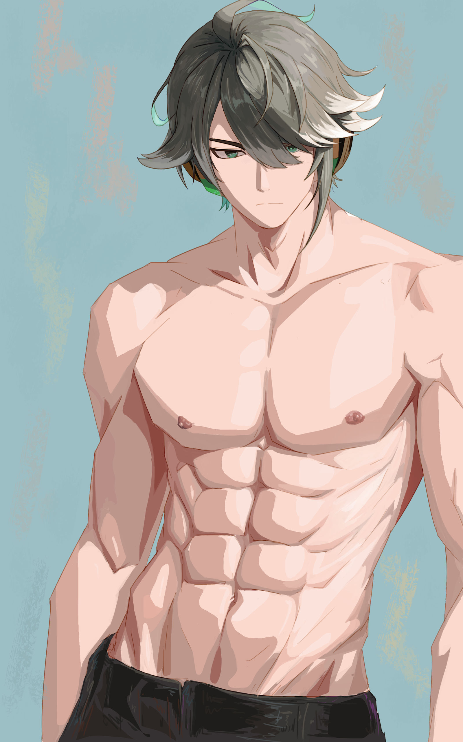 艾尔海森头像同人高清图