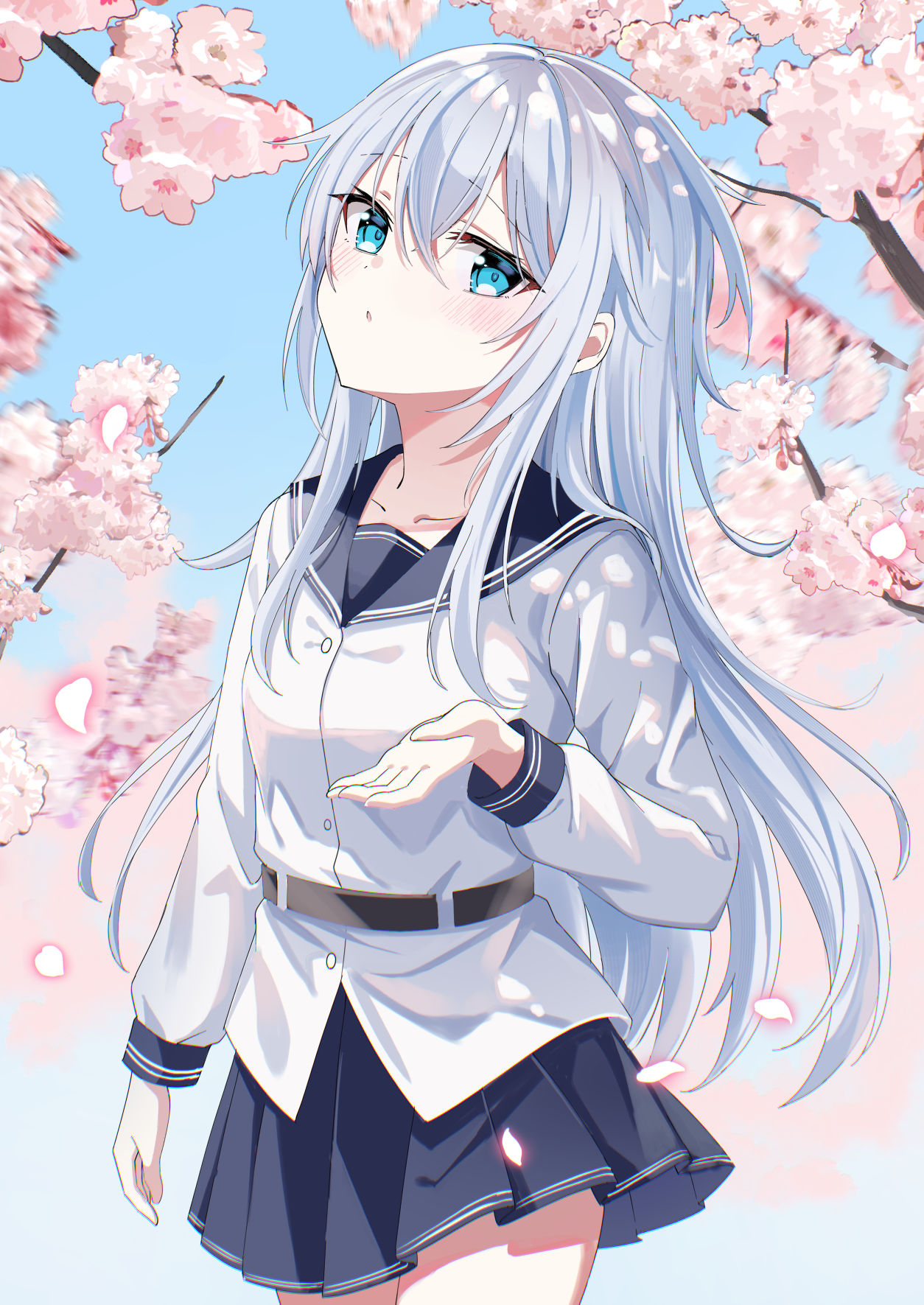 桜とヴェールヌイ插画图片壁纸