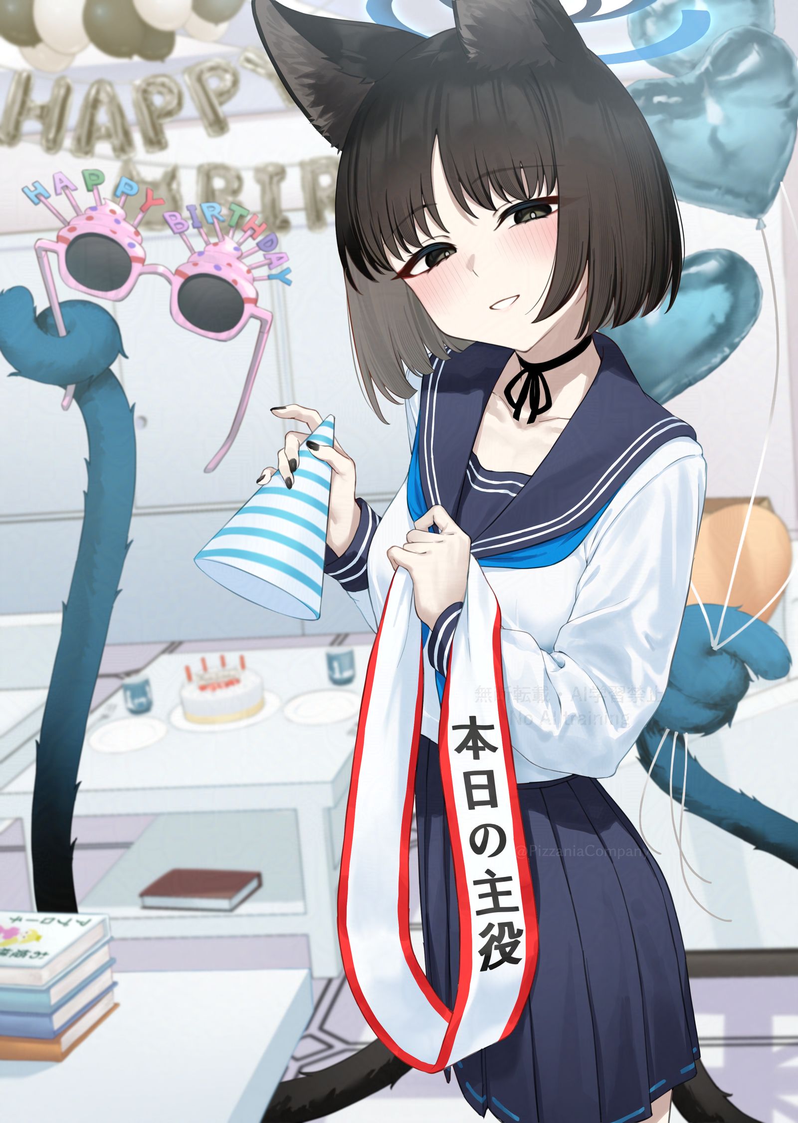 お祝いの準備は万全。插画图片壁纸