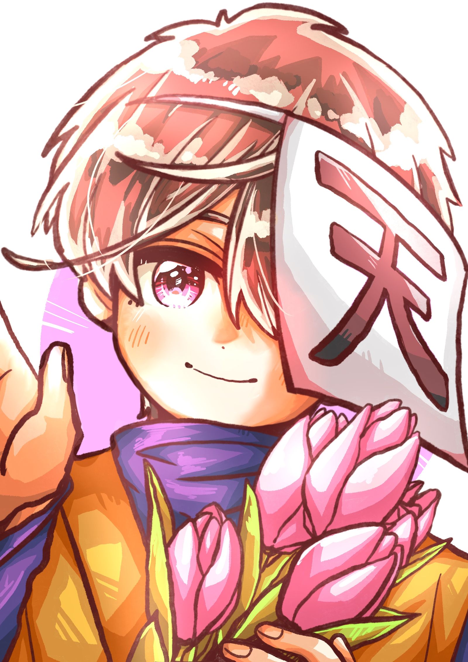 桃色のチューリップ头像同人高清图