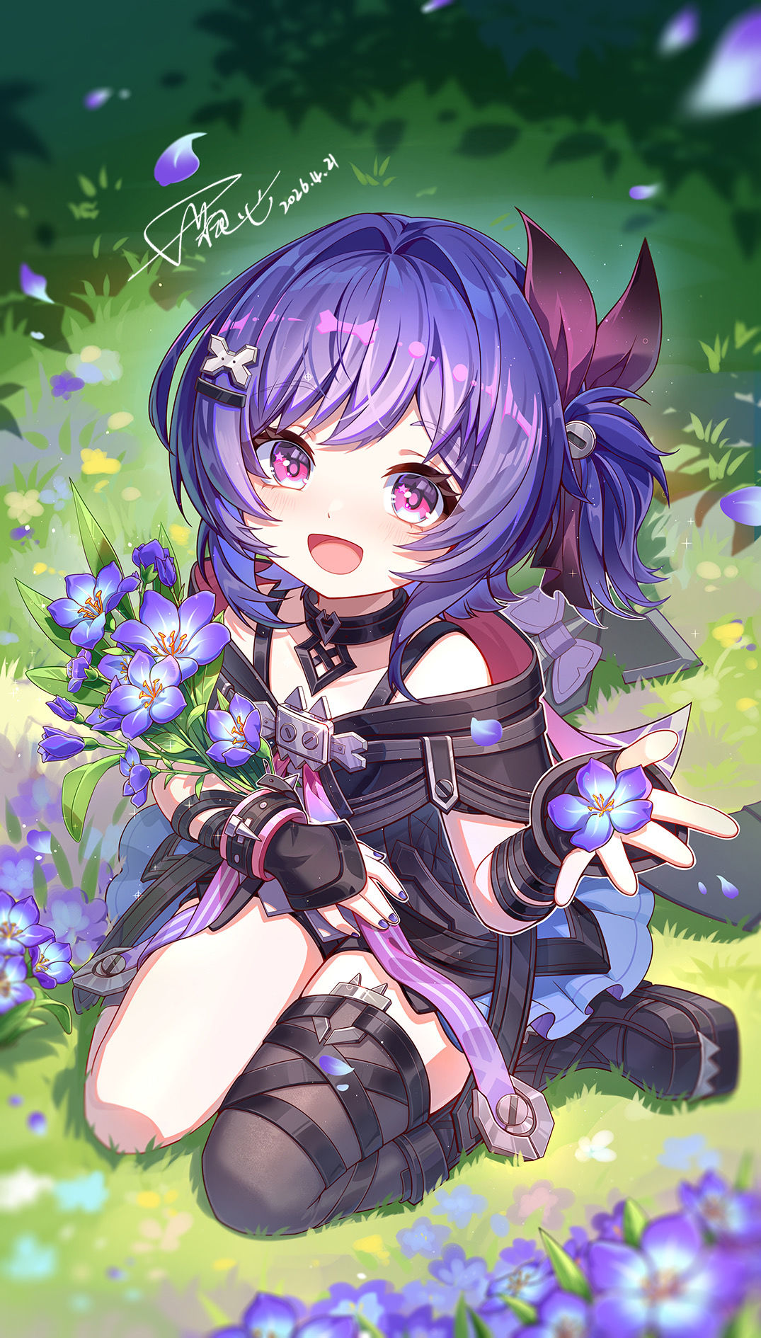 紫毛小萝莉头像同人高清图