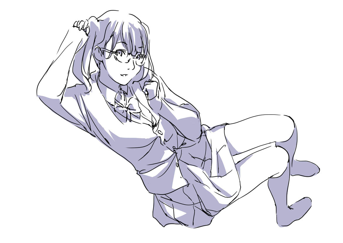 裙子绘制表现手法画师toshi