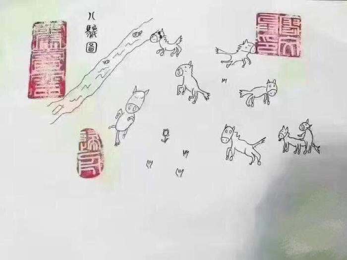 马的画法，我喜欢第4张插画图片壁纸