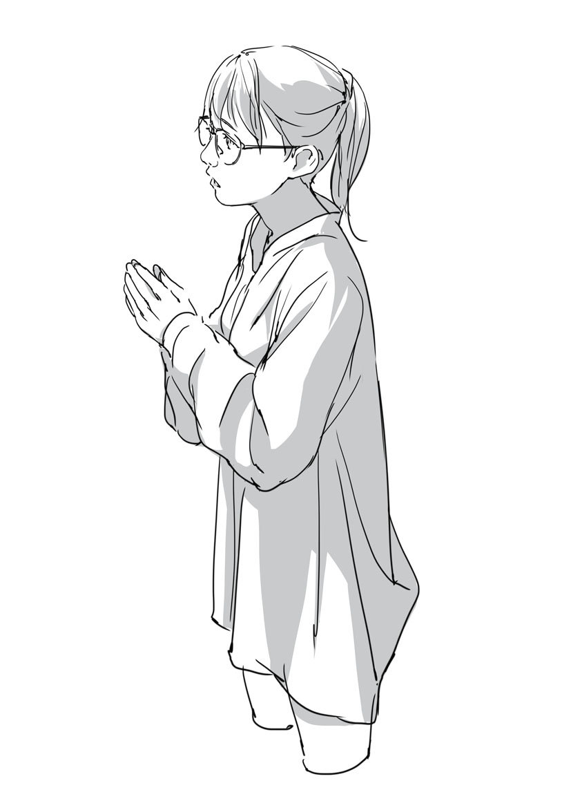 柔软垂感的褶皱画法褶皱要多度注意细节画师toshi