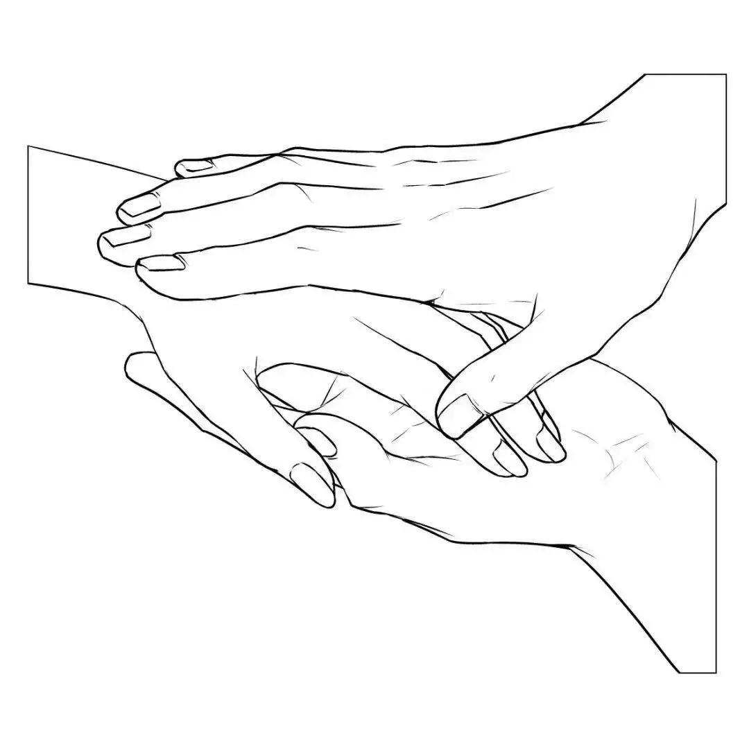 一组牵手姿势赶紧收藏起来