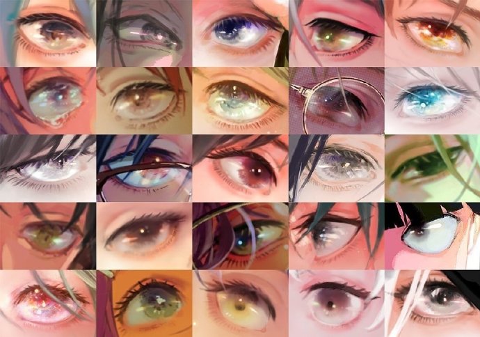 眼睛绘制参考，p1-p6画师inspale_colour 插画图片壁纸