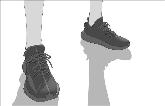 超多脚和鞋子的素材插画图片壁纸