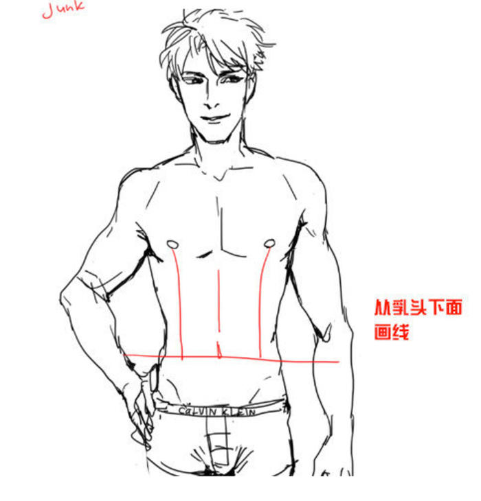 男性腹肌的介绍和绘制方法， 这腹肌爱了插画图片壁纸