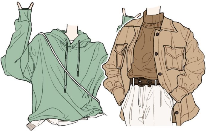 衣纹褶皱的好参考学画画