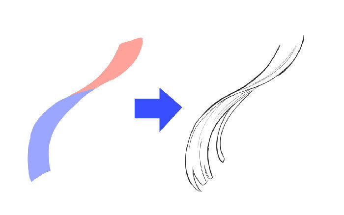 如何绘制飘动的头发，拿去临摹哟插画图片壁纸