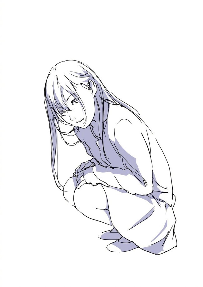 来自toshi的女孩子蹲坐教程,蹲坐尤其需要注意腿部的-触站