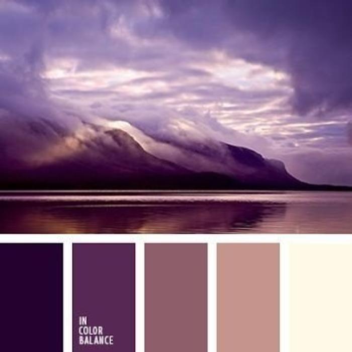一组舒服的紫色系配色，色卡素材灵感插画图片壁纸