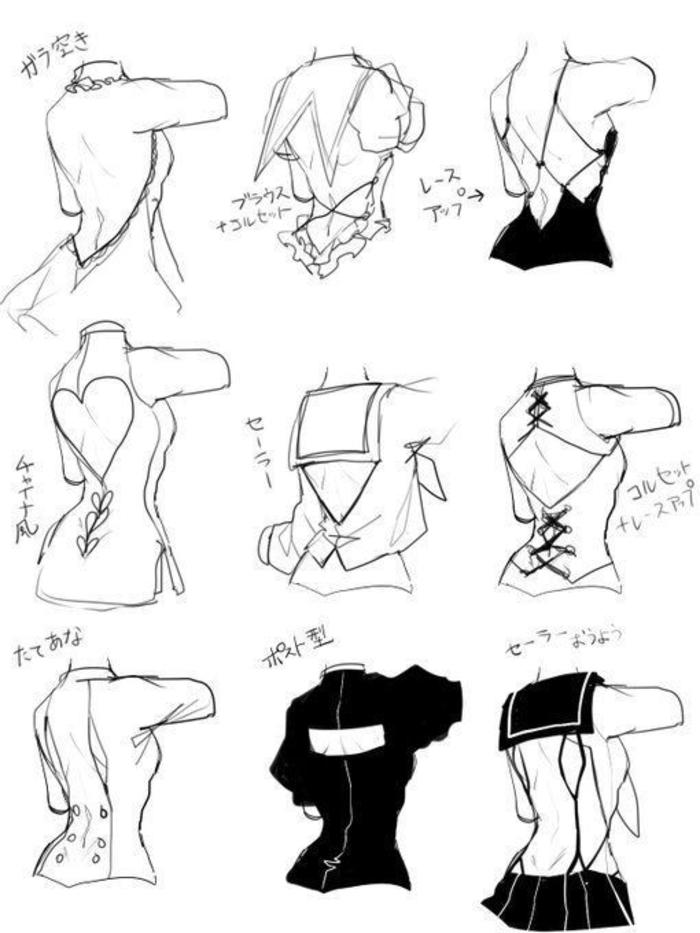 人体背部肌肉的画法表现，学画画插画图片壁纸