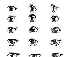 眼睛不同的表现手法，超多种，拿去练练手吧