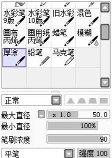 DA绘师isihock分享的一组SAI 动漫笔刷设置，画动漫场景、水彩和小元素等各笔刷都适用，值得收藏插画图片壁纸