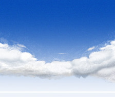 蓝天 云朵 插画 分图层
