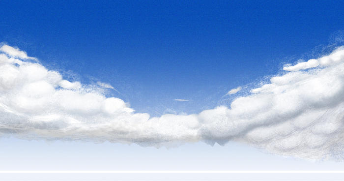蓝天 云朵 插画 分图层插画图片壁纸