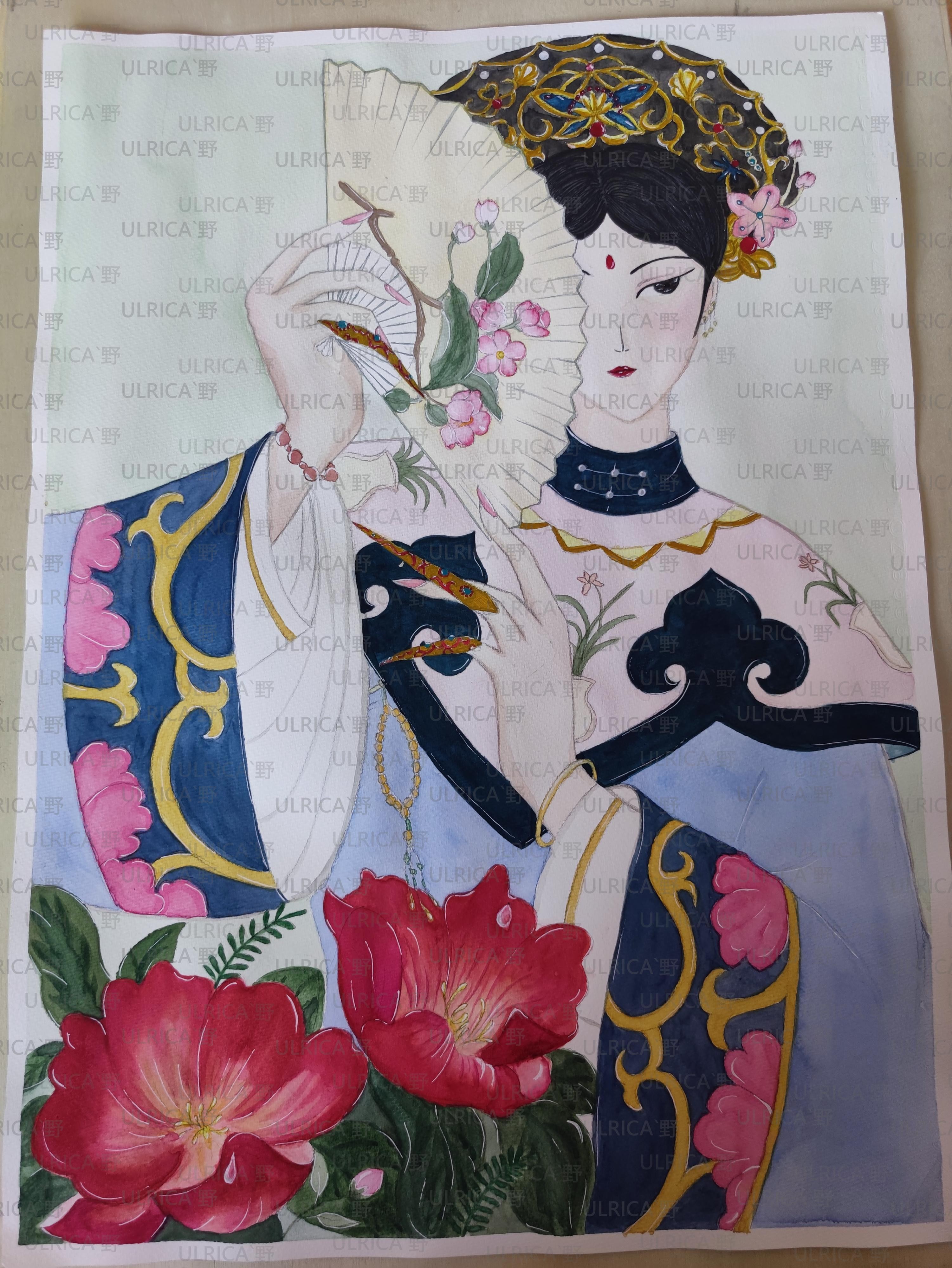 就是喜欢美女插画图片壁纸