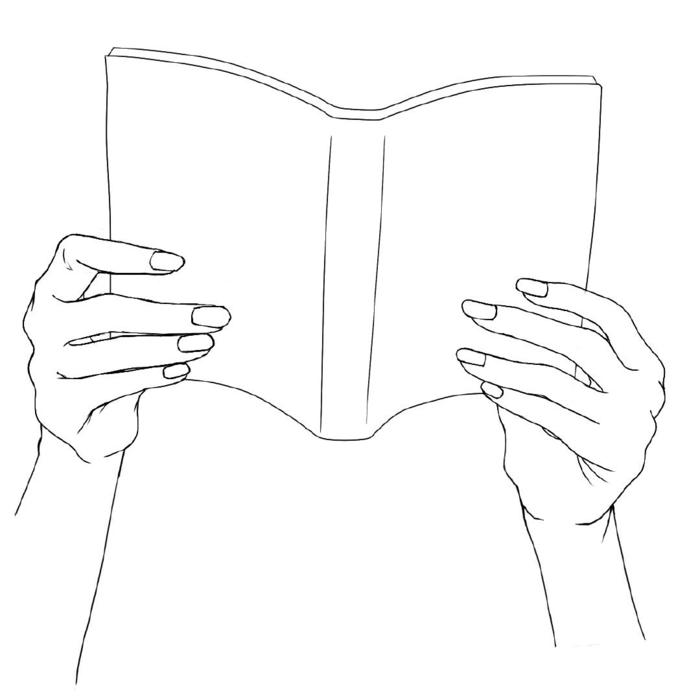 关于书本的手部动作参考，学画画 插画图片壁纸