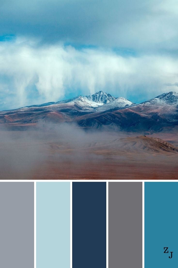 大自然的配色美学山间夕阳湖畔