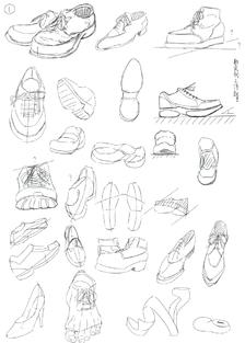 鞋子画法参考 插画图片壁纸