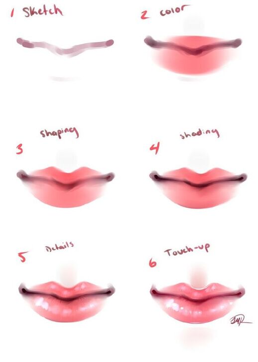 论嘴唇的多样性，你最爱哪款插画图片壁纸
