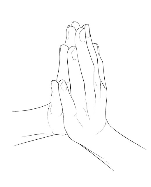 千.千年杀, 双手合拢的日常动作,学画画 插画图片壁纸