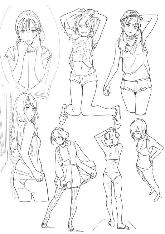 女性人体动态素材