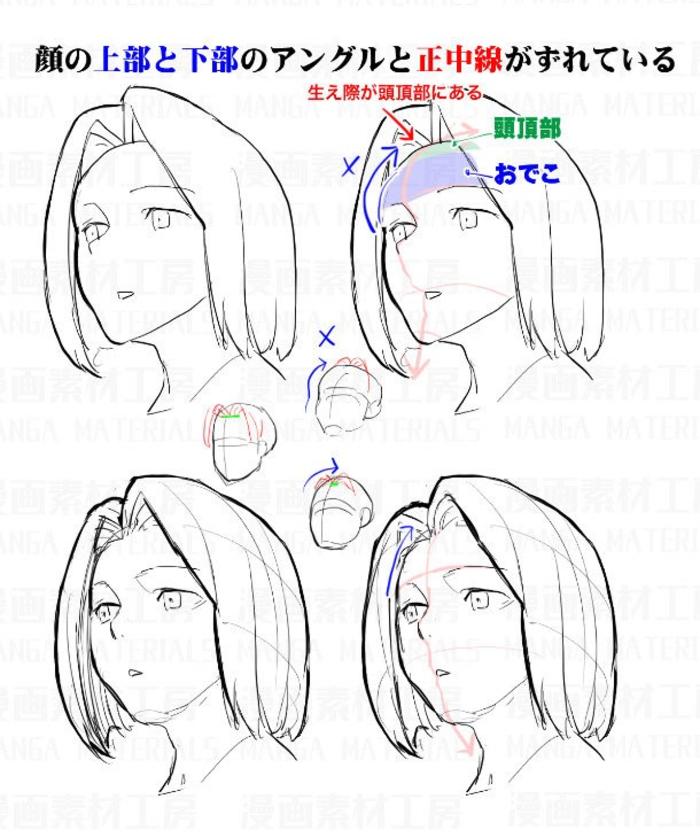 脸画得很奇怪，看看这组修正教程  来自：漫画素材工房 插画图片壁纸