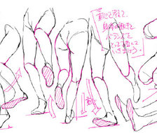 腿部绘画练习 画师toshi 人体结构搞不懂的快码